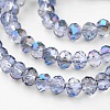 Electroplate Glass Bead Strands GLAA-A024D-HR07-1