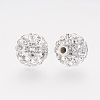 Polymer Clay Rhinestone Beads X-RB-K050-8mm-C31-2