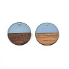 Resin & Walnut Wood Pendants RESI-S358-02B-09-2