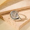 Adjustable 304 Stainless Steel Cuff Rings for Women RJEW-B135-03P-1