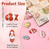 10Pcs 10 Styles Handmade Porcelain Beads PORC-YW0001-30-3