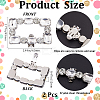 2Pcs Alloy Rhinestone Shoe Decoration AJEW-GF0008-72-2