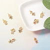 16Pcs 8 Style Brass Micro Pave Mixed Color Cubic Zirconia Pendants ZIRC-FW0001-03-5