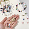 84Pcs 6 Colors Handmade Porcelain Beads PORC-PA0001-06-3