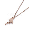 304 Stainless Steel Pendant Necklaces NJEW-O118-02-3