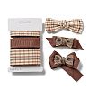 9 Yards 3 Styles Tartan Print Polyester Ribbon SRIB-C002-01F-2