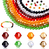 8 Strands 8 Colors Imitation Austrian Crystal 5301 Bicone Beads GLAA-GA0001-90B-1