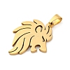 Ion Plating(IP) 201 Stainless Steel Pendants STAS-N103-187G-2