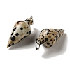 Natural Dalmatian Jasper Pendants G-Z055-02P-01-2