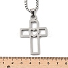 201 Stainless Steel Pendant Necklaces LS-NJEW-D307-02P-D-3