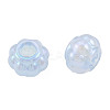 Electroplate Acrylic European Large Hole Beads OACR-N010-059-3