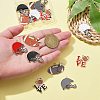 16Pcs 8 Style Alloy Enamel Pendants ENAM-CJ0005-79-4