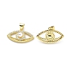 Brass Clear Cubic Zirconia Pendants KK-G446-02G-1