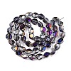 Electroplate Glass Beads Strands EGLA-T021-10J-2
