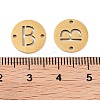 PVD Vacuum Plating 201 Stainless Steel Hollow Flat Round Links FIND-R149-03B-G-3