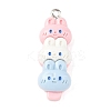 Animal Theme Resin Pendants LS-RESI-V005-001B-1