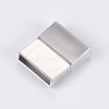 304 Stainless Steel Magnetic Clasps with Glue-in Ends STAS-G163-60P-2