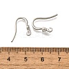304 Stainless Steel Rhinestone Earring Hooks STAS-D310-01P-03-3