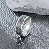 201 Stainless Steel Cross Pattern Finger Rings for Men FS-WGDD078-13-2