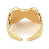 Brass Micro Pave Cubic Zirconia Cuff Rings RJEW-S392-20G-3
