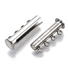 Tarnish Resistant 201 Stainless Steel Magnetic Slide Lock Clasps STAS-S079-159P-2