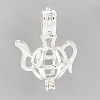 Brass Locket Pendants KK-Q748-015S-1