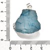 Raw Rough Natural Dyed Quartz Crystal Pendants G-G895-05S-05-3