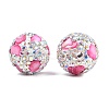 Handmade Polymer Clay Rhinestone Beads CLAY-H009-03F-2