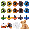 30Pcs 5 Colors Craft Plastic Doll Eyes DOLL-PH0001-49-1