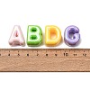 UV Plating Opaque Acrylic European Beads AC-CBA7F73-01-3