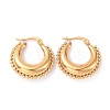 Iron Plating(IP) 304 Stainless Steel Crescent Moon Hoop Earrings for Women EJEW-G298-08G-1