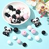 40Pcs 10 Styles Silicone Beads SIL-FS0001-27C-7