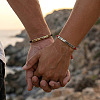 2Pcs DON'T LET THE HARD DAYS WIN 304 Stainless Steel Charm Motivational Quote Bracelets FG5463-4-1
