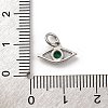 Brass Micro Pave Cubic Zirconia Charms KK-U033-21P-02-3