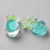 Transparent Enamel Acrylic Beads TACR-S155-002G-2
