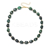 Two Tone Acrylic Twist Beaded Necklaces NJEW-JN05840-02-4