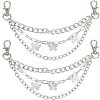 Alloy Shoe 3-Strand Curb Chain LS-AJEW-WH0258-700-1