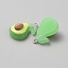 Resin Pendants FIND-WH0817-082A-2