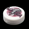 Flat Round Food Grade Eco-Friendly Silicone Focal Beads LS-SIL-Q017-03D-2