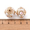 Handmade Resin Indonesia Round Beads IPDL-P005-25KCG-04-3