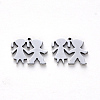 Tarnish Resistant 304 Stainless Steel Charms STAS-N092-81-2