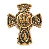 Cross Alloy Black Enamel Pins Brooches JEWB-M049-01AG-01-1