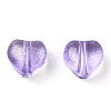 Transparent Spray Painted Glass Beads GLAA-R211-02-B01-3