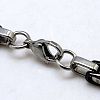 Men's Boys Byzantine Chain Necklaces Fashionable 201 Stainless Steel Necklaces NJEW-I008-48C-3
