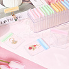 Rectangle Transparent ABS Plastic Jewelry Storage Boxes with Lid and PVC Bags CON-WH20001-17A-3