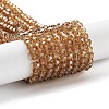 Electroplate Transparent Glass Beads Strands EGLA-A035-T4mm-A17-1
