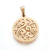 304 Stainless Steel Pendants STAS-P234-15G-1