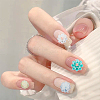120Pcs 8 Styles  Flower Resin Cabochons MRMJ-FH0001-30-7