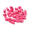 Column Rack Plating Spray Painted Alloy Beads for Jewelry Making PALLOY-F291-01-3