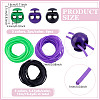 15M 3 Colors Hollow Pipe PVC Tubular Synthetic Rubber Cord RCOR-NB0001-04A-2